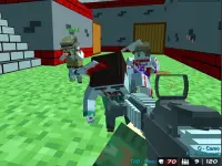 Shooting Zombie Blocky combat Warfare image